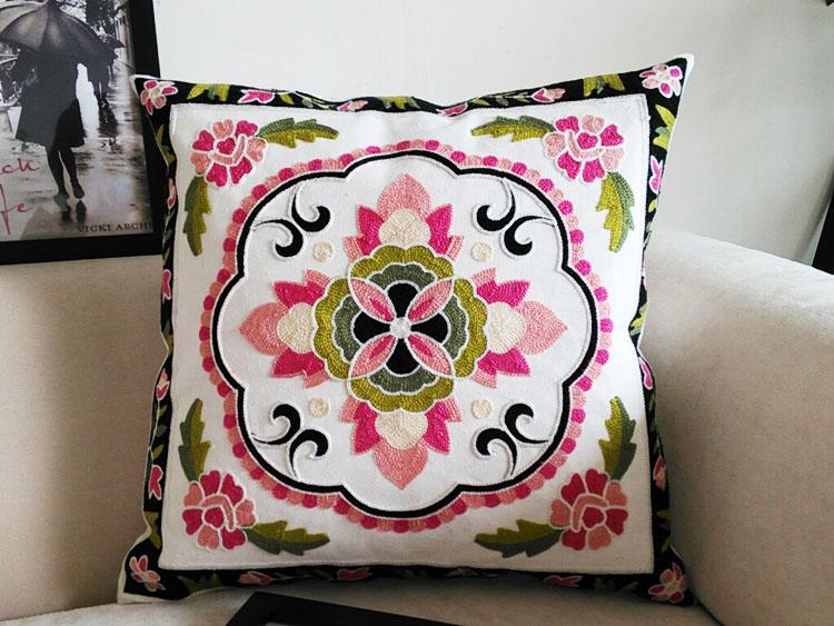 Stickerei Kissenbezug Kissen Heimdekoration Kissen Kissenbezug Sofa Dekokissen Dekoration Capa De Almofada Cojines Coussin