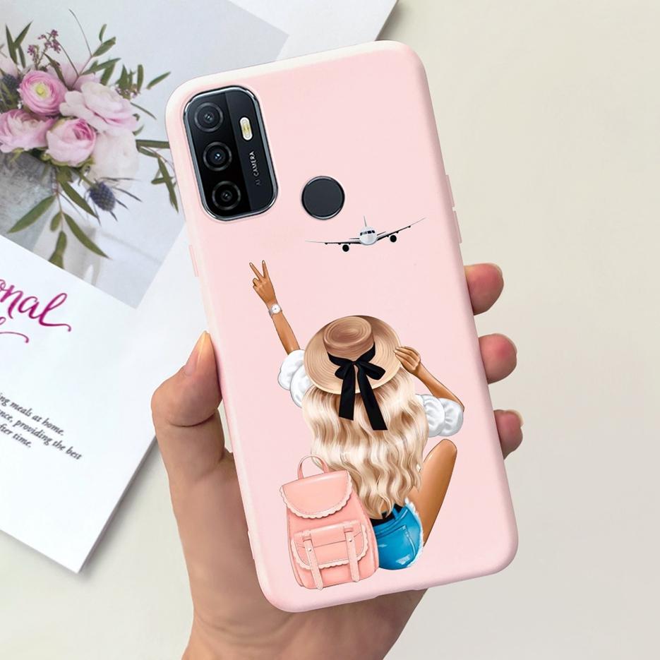 For Oppo A53 A53s Case Cute Fashion Cartoon Painted Cover Soft TPU Phone Case For Oppo A53s A 53 S OppoA53 S Fundas Coque Bumper