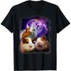 Meerschweinchen heulen den Mond an T-Shirt - Lustiges Meerschweinchen T-Shirt(1)