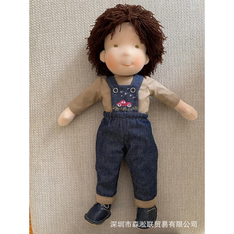 Waldorf Handmade Finished Doll Boy with Clothes Cute Mini Knitted Sweater Children's Toy Gift