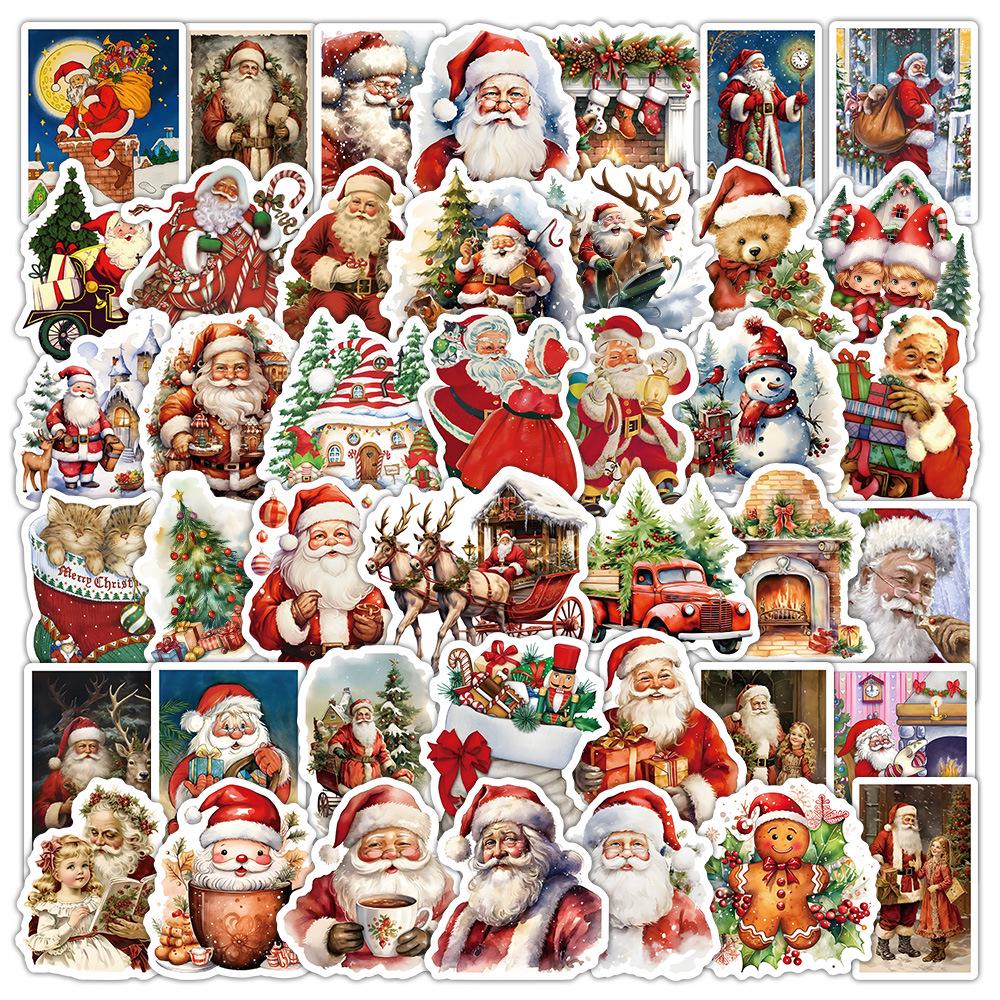 103 Cute Cartoon Animal Christmas Stickers for Envelopes, Gift Bags, and Water Cups