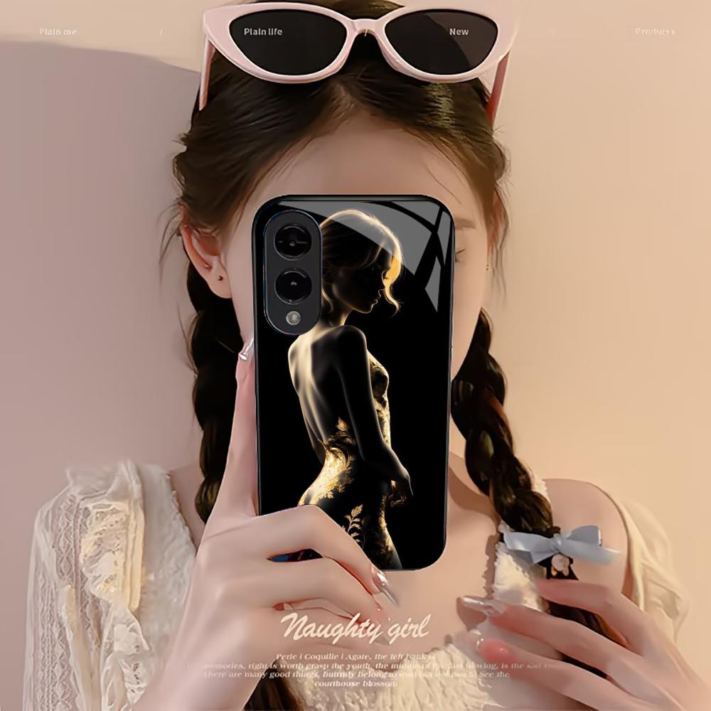 Beautiful woman Sexy PhoneCase Glass PhoneCase for Samsung Galaxy S26 S25 S24 S23 S22 S21 FE Ultra Plus Dropresistant Mr. / Mrs.