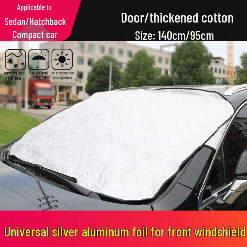 Thickened Magnetic Car Windshield Snow Cover & Frost Protection Sunshade