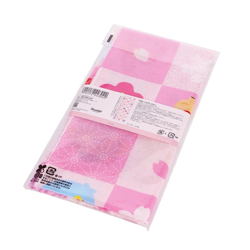 Marushin Tenugui hand Sanrio Characters Sakura Biyori Blossom Nostalgic Revival Made in Japan Bath Towel Souvenir Overseas Foreign Dishcloth