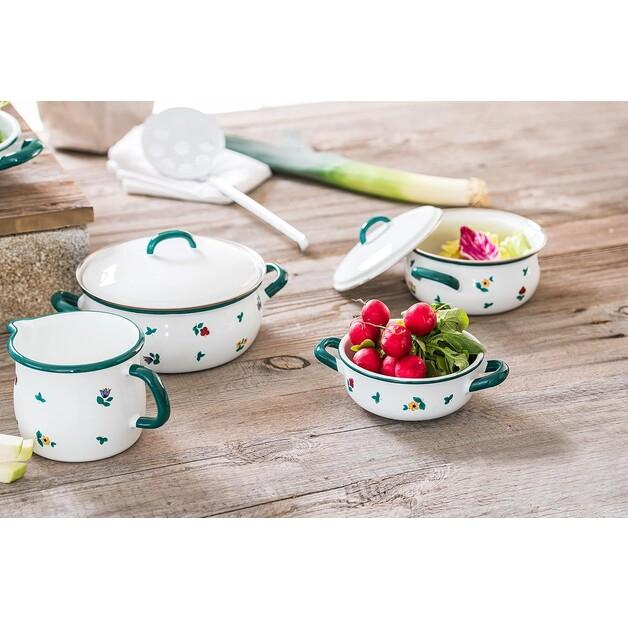 Riess Country Gmundner Streublumen Saucepan with Lid 20 Cm 2 L (0171-049)