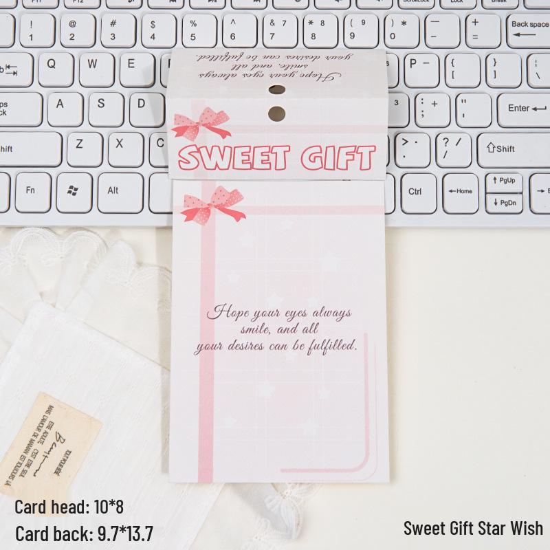 Self-Sealing Cute Card Packaging Bag Set for Small Cards