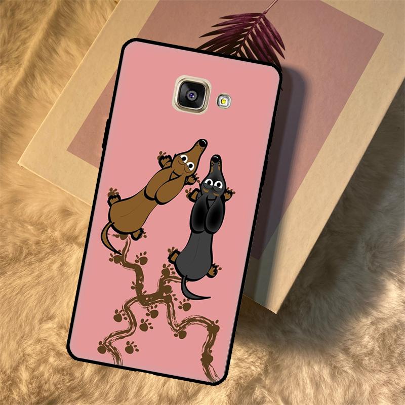 Dachshund Dog Cover For Samsung Galaxy A6 A7 A8 A9 J8 J4 J6 Plus 2018 J7 J5 J3 2016 A5 A3 2017 Back Case