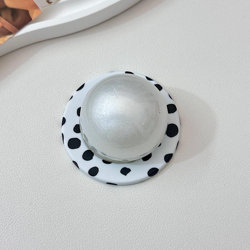 Korean 3D Silver Floral Magnetic Phone Holder for MagSafe - Strong Desktop Grip