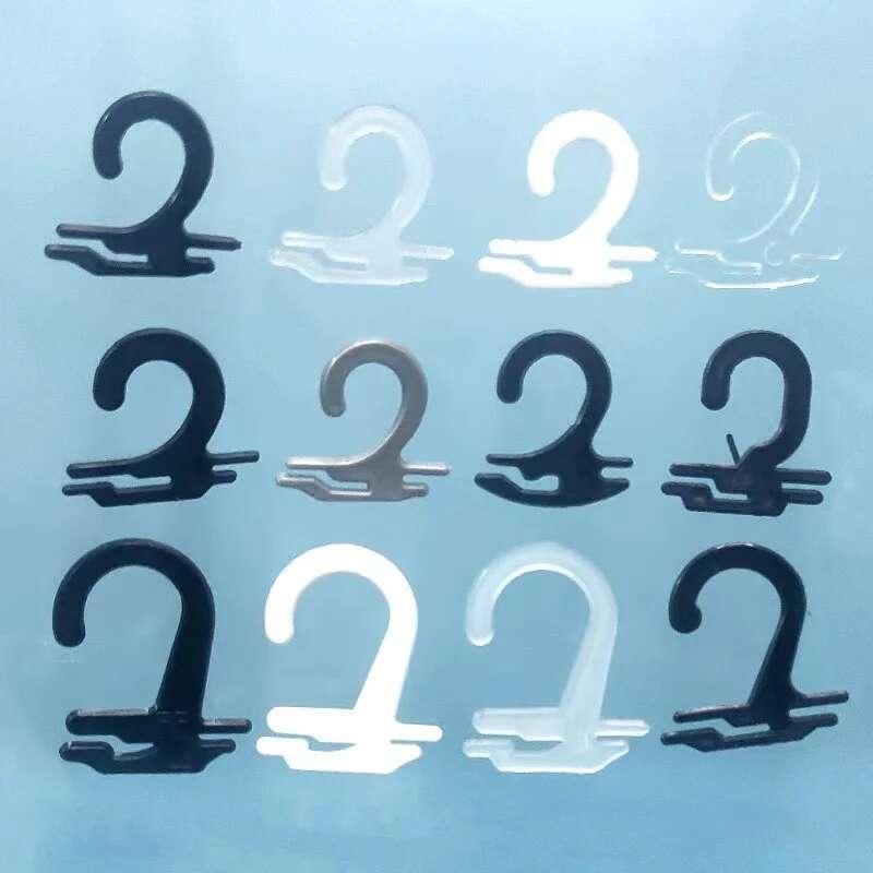 100PCS/lot Plastic Sock Hangers, PP Hook Sock Hanging, Sock Hooks Underwear hanger,Portable Hanger for Stocking Packaging