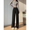 Women's Dark Gray Slimming Straight-Leg Sweatpants - Spring/Fall 2025