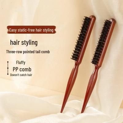 Home Beauty Boar Bristle Teasing & Volumizing Comb Set