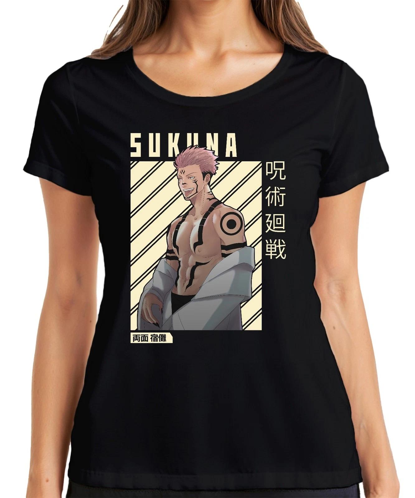 Sukuna Jujutsu Kaisen Ryomen Sukuna Anime Manga Otaku Geschenk Damen T-Shirt S