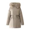 Pie Overcomes the Tide of Women's Medium and Long Loose Cotton-padded Clothes, New Winter Piled and Thickened Waist Cotton-padded Jackets.