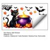 Easy Peel Stick Classroom Wall Decor Cute Halloween Decals  Black Cat Witch Bat Pumpkin Stickers  Fall Removable Theme Party Backdrop Decorations