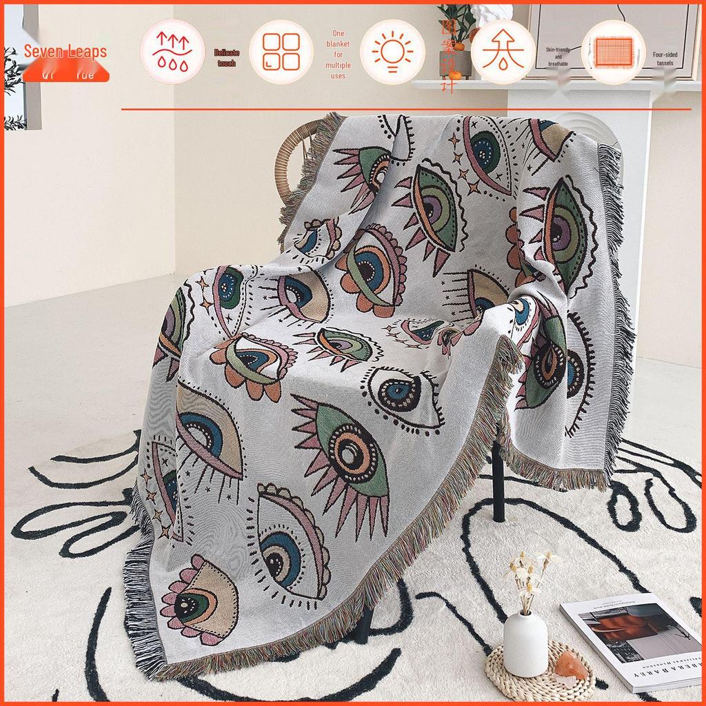 Bohemian Multifunctional Throw: Outdoor Camping, Picnic, & Sofa Blanket in Ins Style