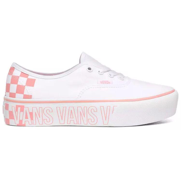 Vans Authentic Series Platform 2.0 Low Top Skate Shoes Women sneaker White Pink VN0A3AV8AHP