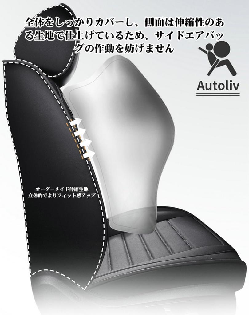 Bilbarnstolsskydd för Toyota Prius 60-serien, Skydd för 5 säten, Läder, Halkskydd, Fläckskydd,