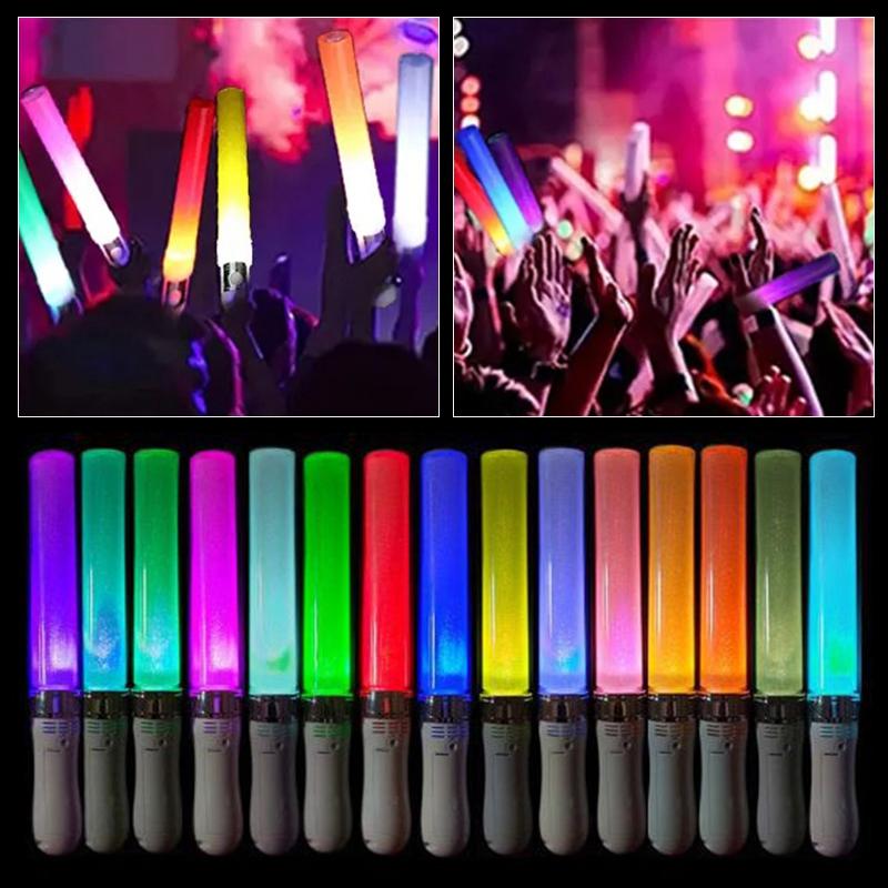 Color Changing Glow Stick Kpop Lightstick Concert Support Stick LED Light Rods Wedding Party Time Halloween Lighting Decor