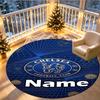 Custom Name Personalized Chelsea Football Club Print Round Rug, Versatile Home Decor Carpet, for Playroom, Apartment, Balcony, Entryway, Hallway Gift