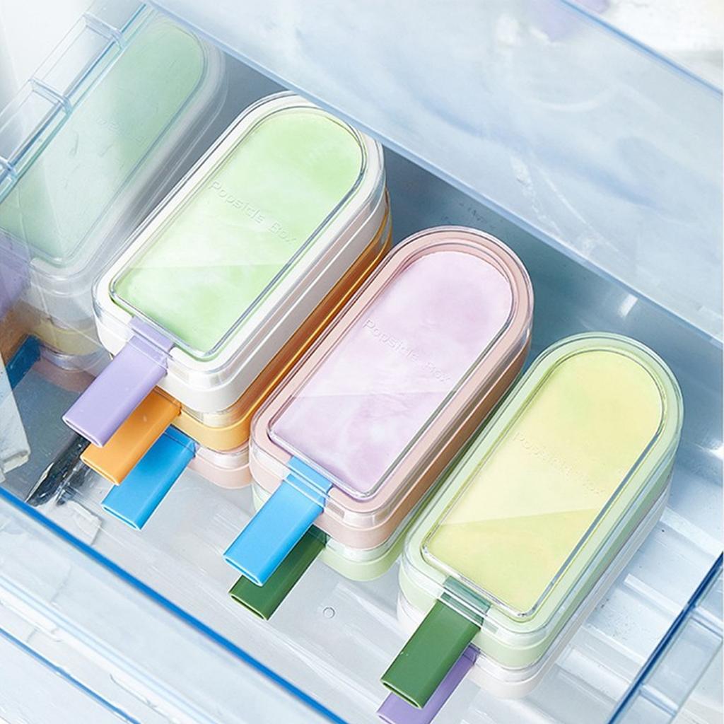 Summer Homemade Ice Cream Molds With Easy Demolding And LIDS, Food-grade Silicone Molds, Household Ice Lolly And Cheese Stick Molds.
