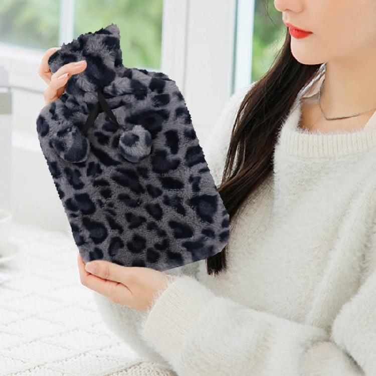 2 Litre Plush Hot Water Bottle with Cover Protector Anti-Scald Hot Water Bag 2000ml Warm Lasting Bottle Bag Container
