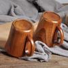 1PC Japanese Creative jujube Sour Wood Cup, Coffee Tea Beer Juice Milk Water Mug with Handle  Primitive Handmade Natural
