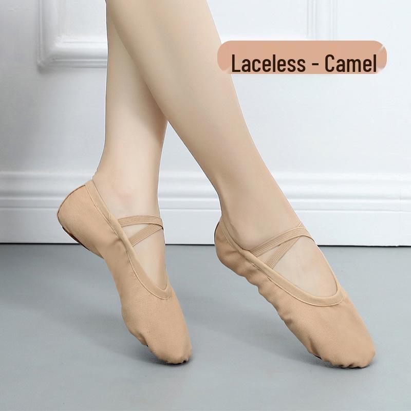 Girls' and Women's Cotton-Padded Non-Slip Ballet Dance Shoes - Flat Heel, Lightweight, for Winter Practice