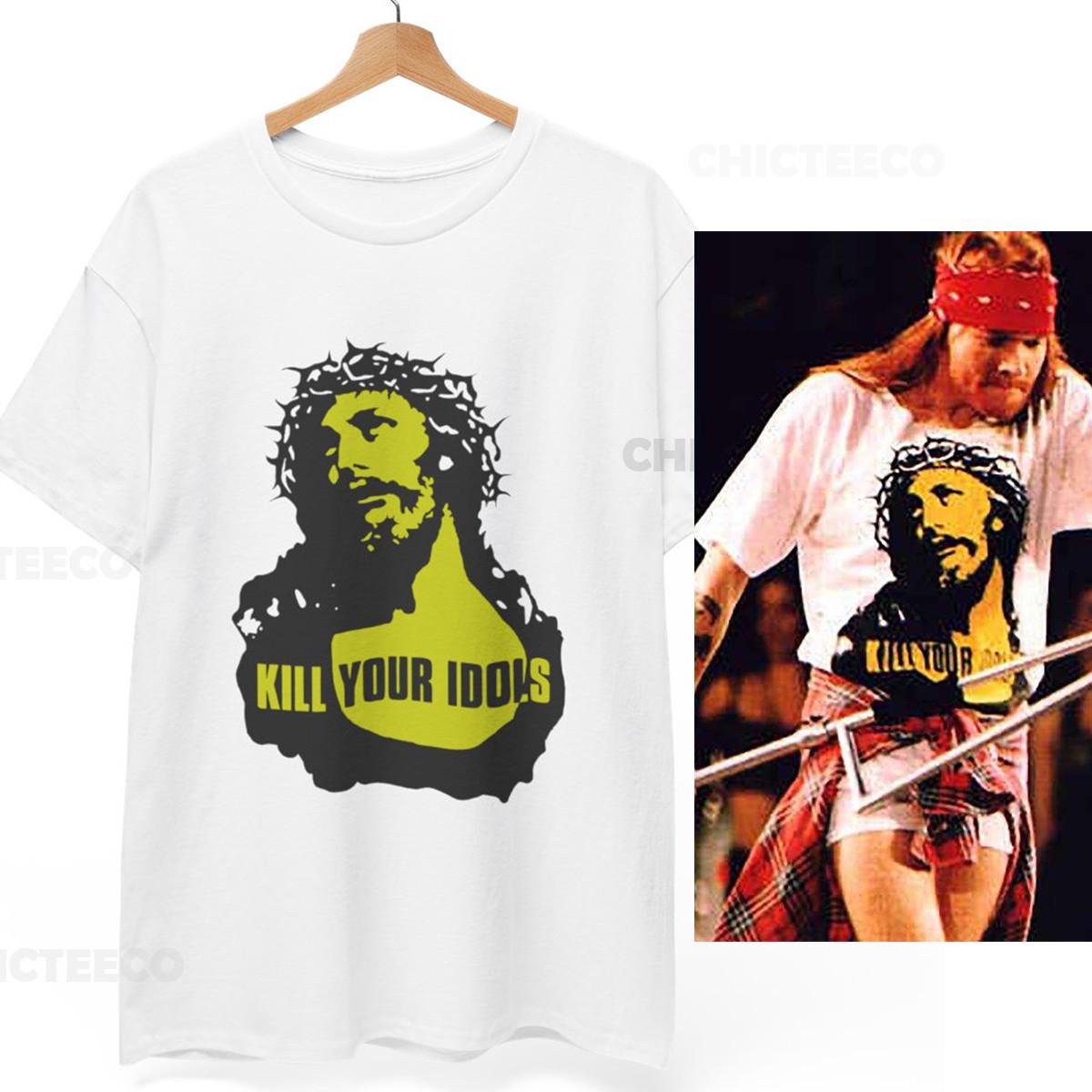 

26 Kill Your Idols Shirt As Worn By Axl Rose Guns N Roses Rock Unisex Tee Unisex T-Shirt XXXXL