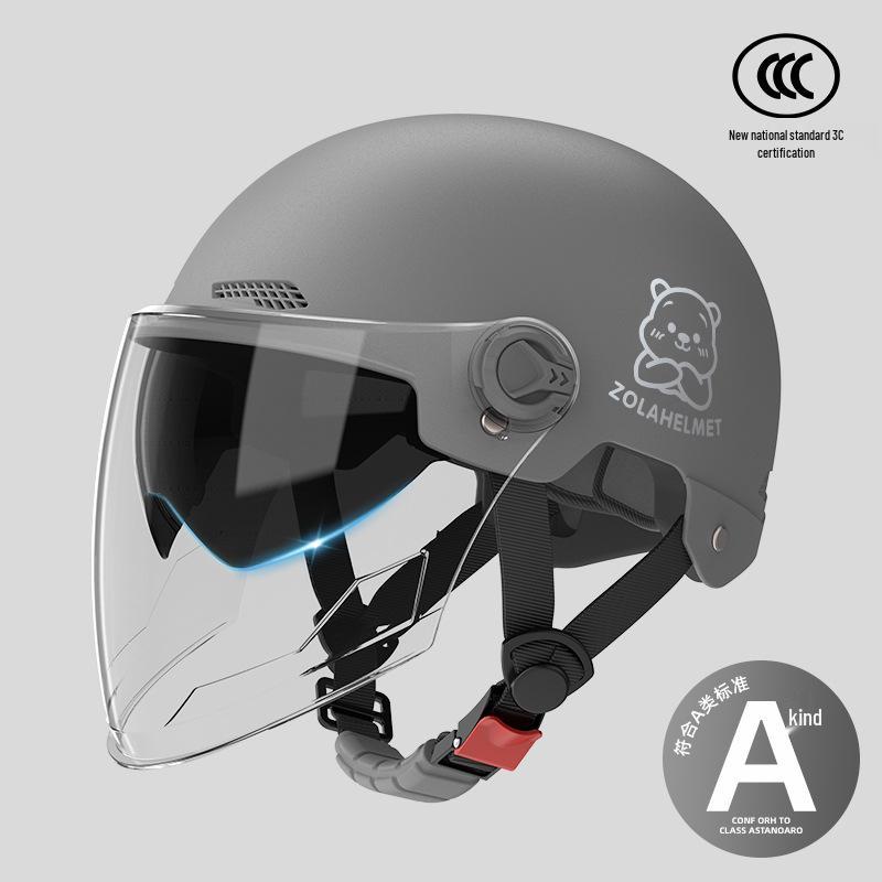 Women's Lightweight Ventilated Electric Scooter Helmet with Sun & Ear Protection - All-Season 3C Certified Half Helmet
