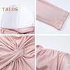 Abito da Sera da Donna Pieghettato Decorazione Nodo Vestibilità Slim Girocollo Chiusura con Cerniera sul Retro Lunghezza Totale Matrimonio Festa Ballo Abito Lungo