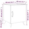 VidaXL Table de chevet blanc brillant 40x40x50 cm bois d’ingénierie 827504