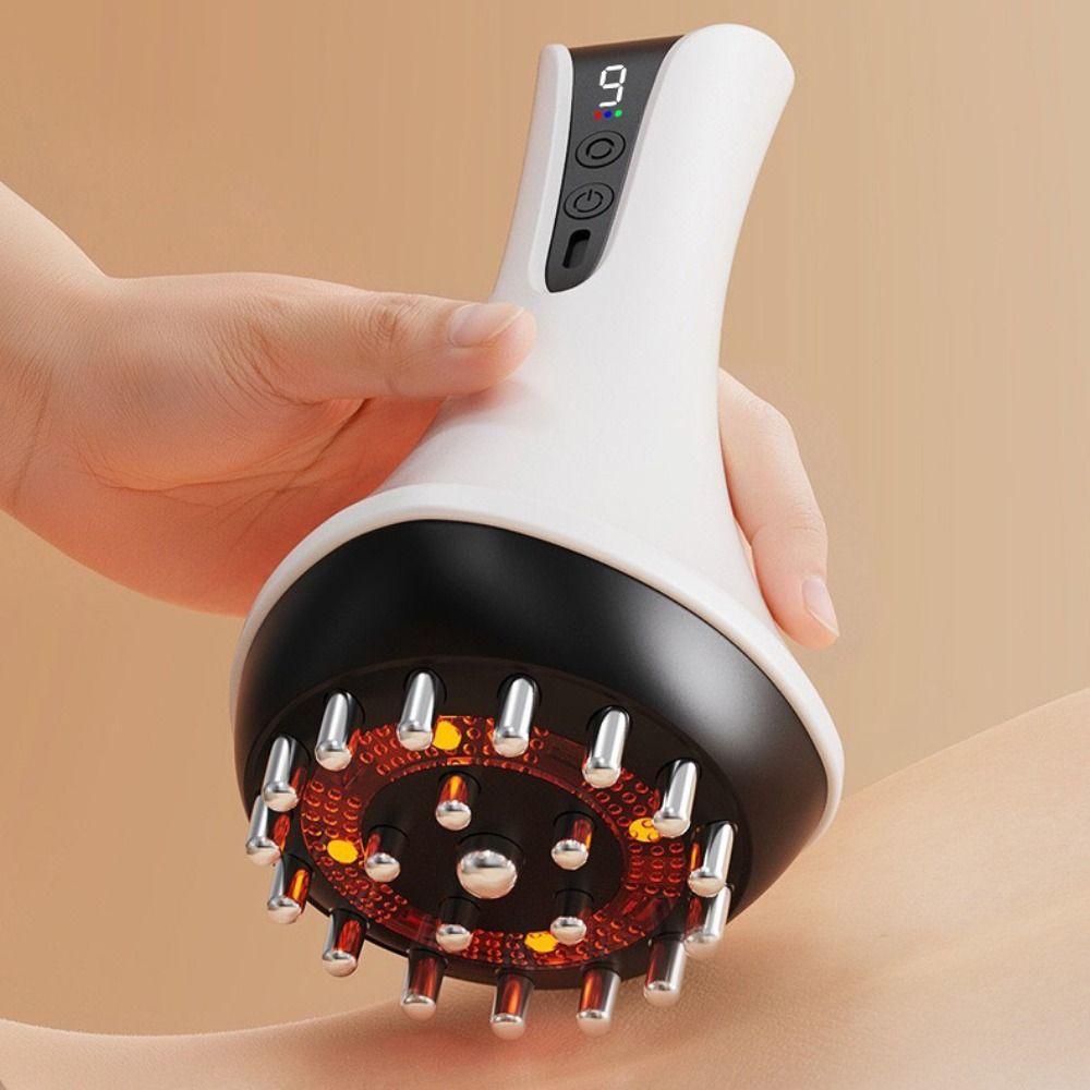Hot Compress Electric Massage Meridian Brush USB Rechargeable Guasha Scraping Machine Household