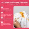 Gentle Laundry Stain Remover Wipes Quick Dissolving Formula for Clothes Portable Cleaning Wipes for Home Office Travel Daily Use No Damage To Fabric