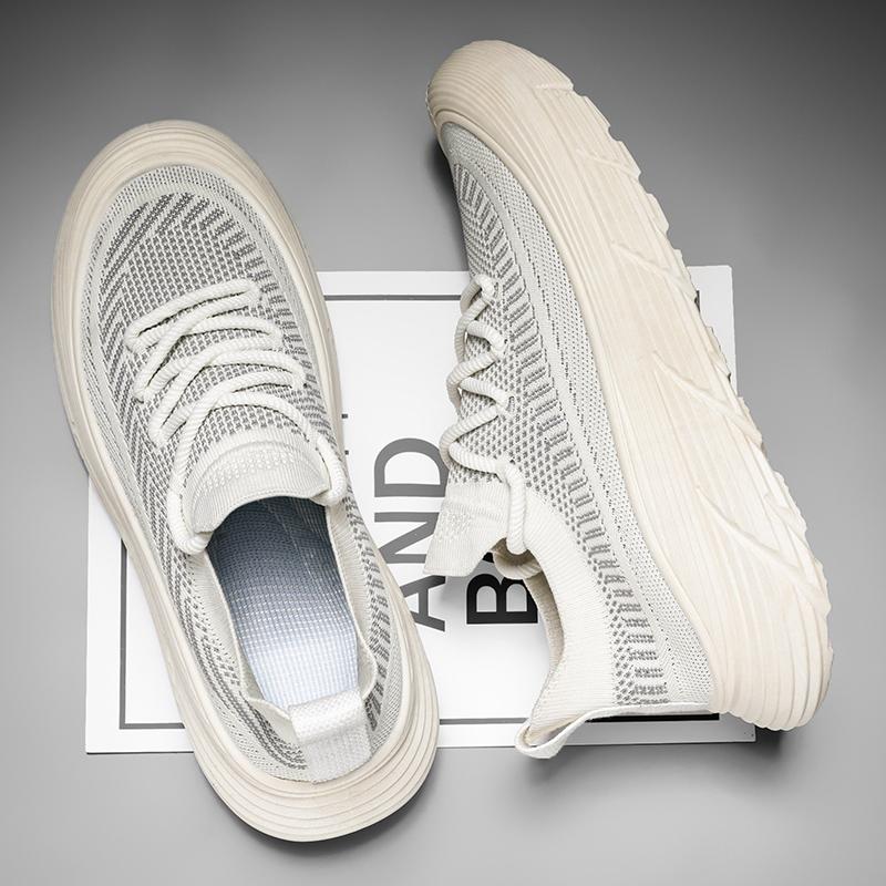 2024 Summer Men's Sneakers High Quality Thick Sole Men Casual Sneakers Mesh Walk Breathable Basic Comfortable Running Shoes Man