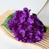 Artificial Hydrangea Single Stem with Leaves - Fake Flower for Wedding, Home, and Photography Decor