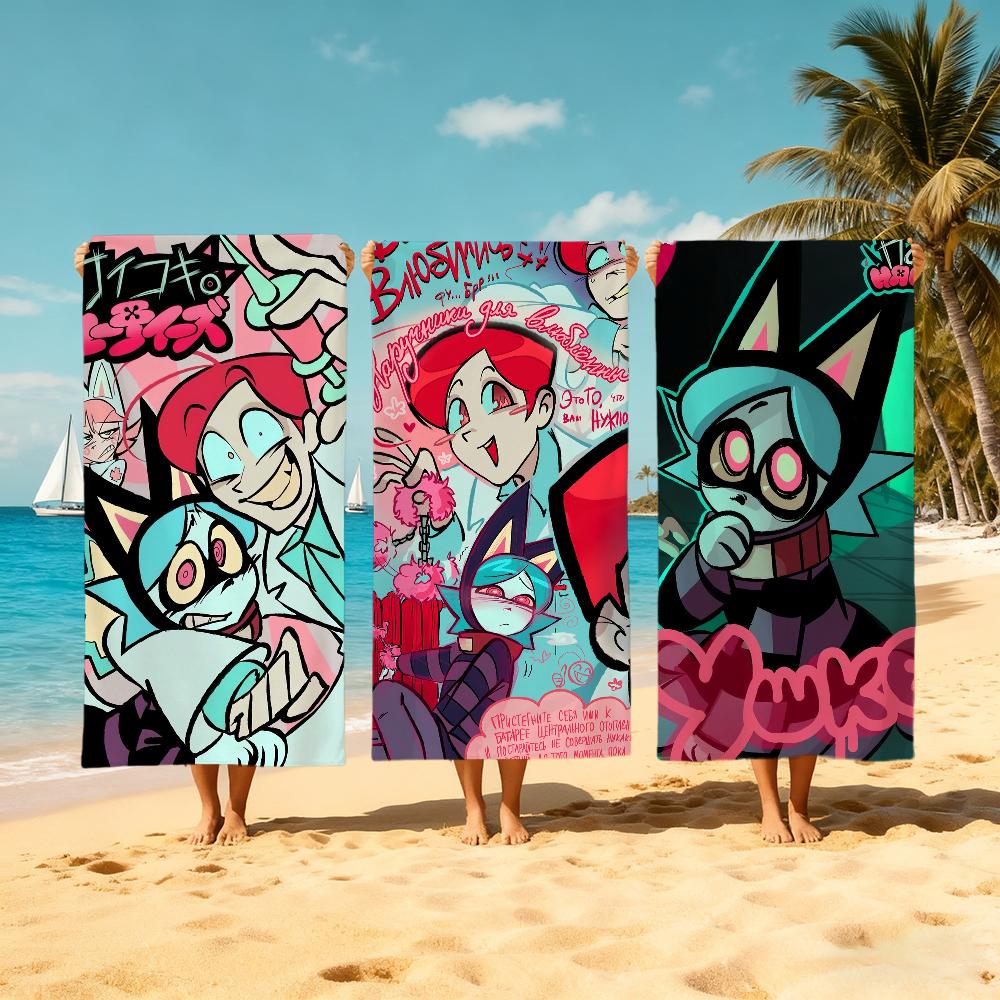 P-Psychocuties-s cute anime Towel Beach Quick Dry Soft Pool Towels Gift for Travel Gym Shower Camping sports
