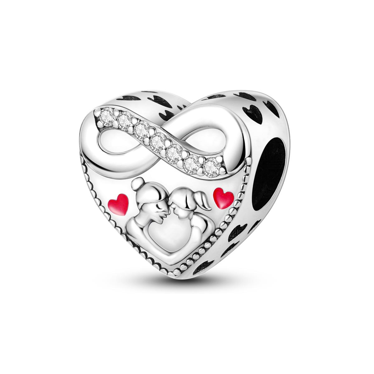 

Beads 925 Silver Heart Shape Fit Original Charm Bracelet Diy For Woman Fashion Jewelry