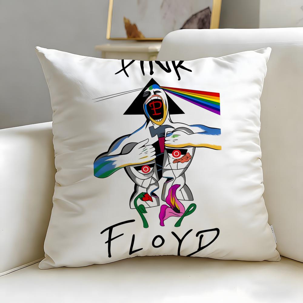 classic band Pink Floyd Cushion Cover Soft  EasyWash Pillow Case  Versatile for Couch Bed Travel and Office