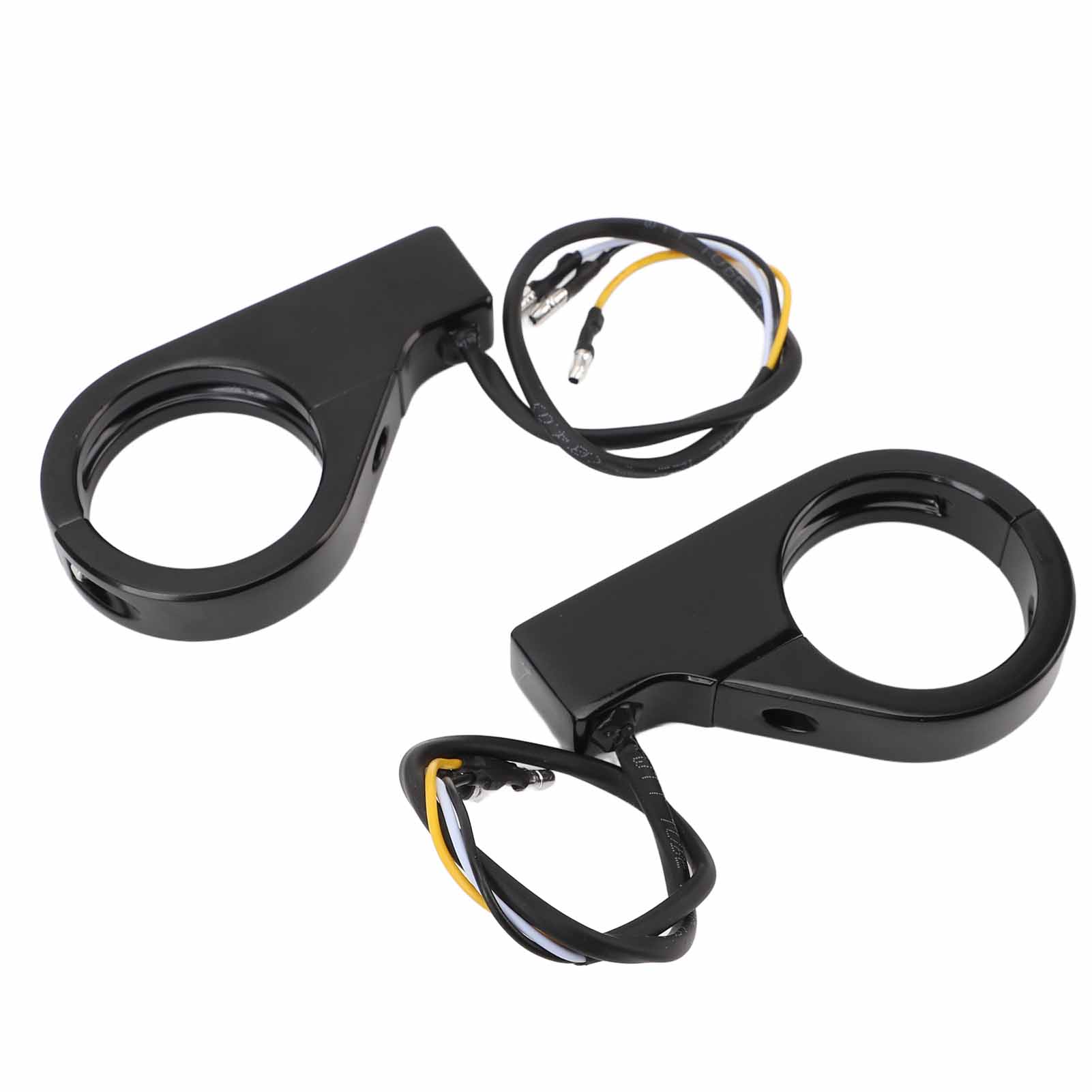 

Front Fork LED Turn Signals Amb Indicators White Daytime Running Lights 39 to 41MM Fork for ATV Motorcycles Off Road Vehicles