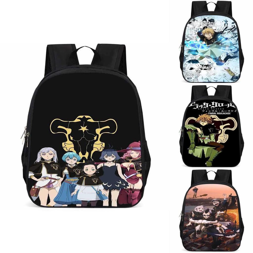 Sac à dos Black Clover 15 pouces Grande capacité Léger Tissu Oxford Pour Enfants