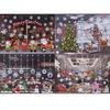 Pegatinas para ventanas, decoraciones navideñas para el hogar, pasta de vidrio, kits de bricolaje coloridos, pegatinas de pared de vidrio extraíbles