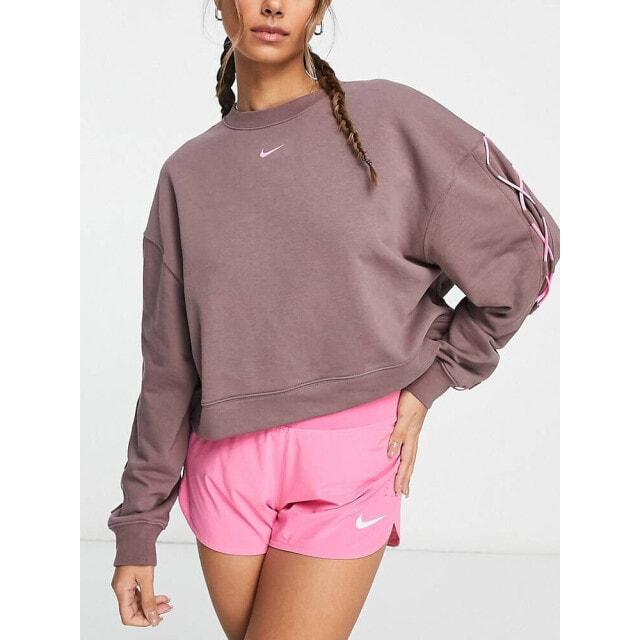 

Новинка сливового свитшота с круглым вырезом Nike One Training dri fit
