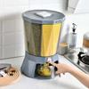 Rotating Moisture-proof Transparent Design Rice Storage Container 4-Grid Retain Freshness Grain Container for Kitchen
