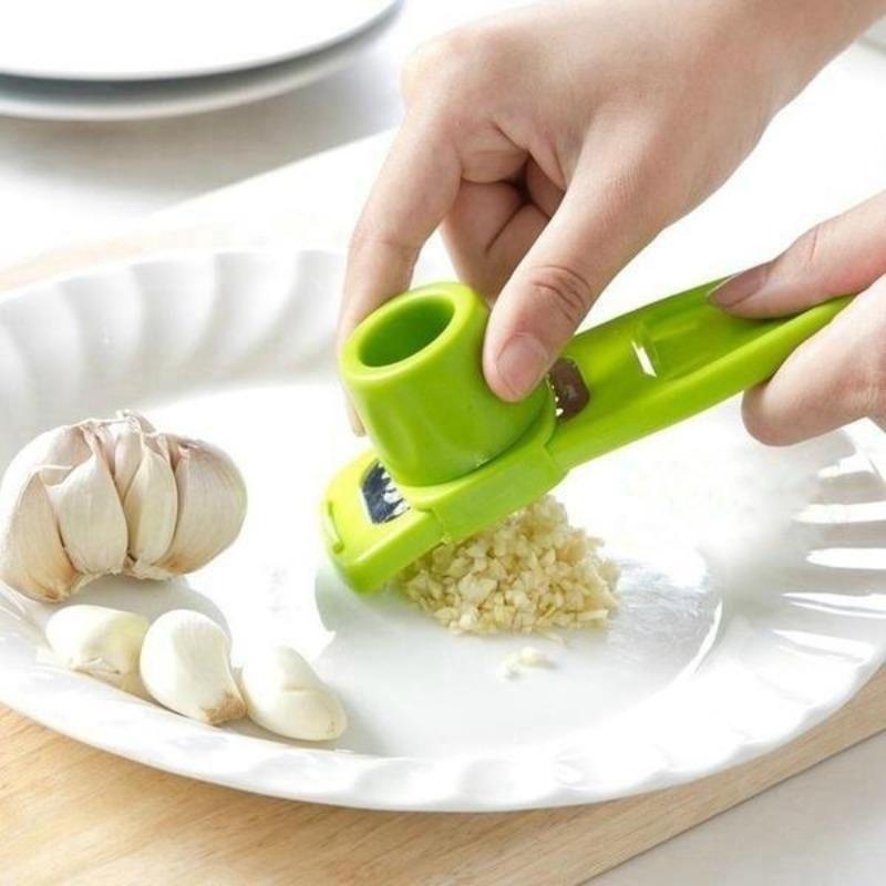 Multifunction Garlic Press Mini Ginger Grinding Grater Slicer Cutter Kitchen Accessories