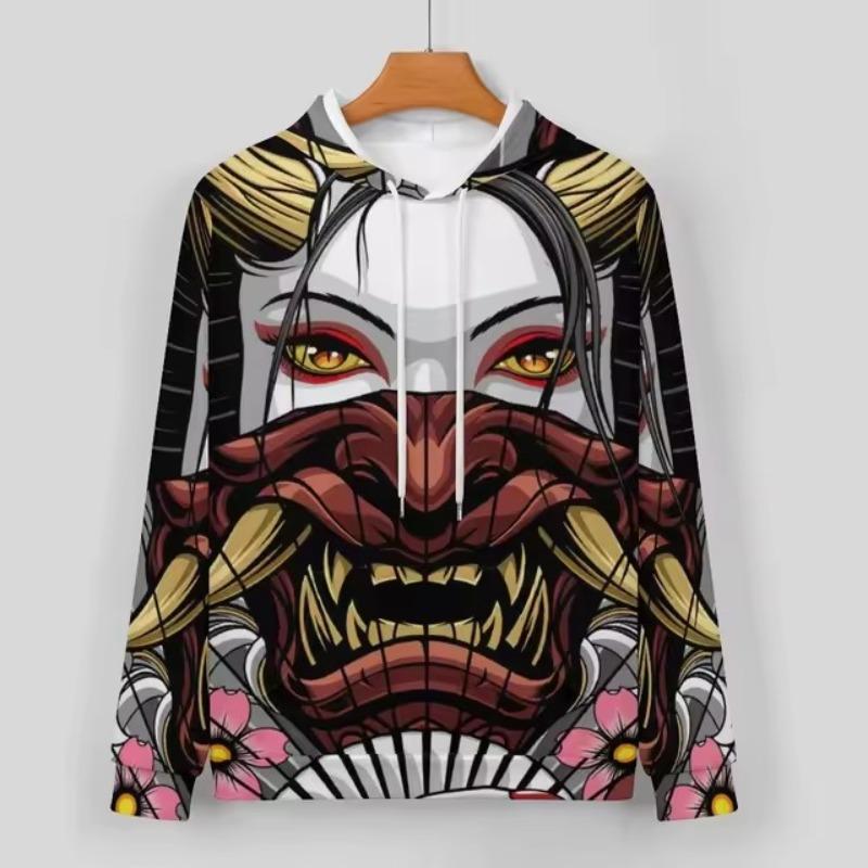 3D-gedruckter Weihnachts-Weihnachtsmann-Grafik-Hoodie für Herren, lässig, langärmlig, neu bei Hoodies & Sweatshirts, Herren-Oversize-Pullover