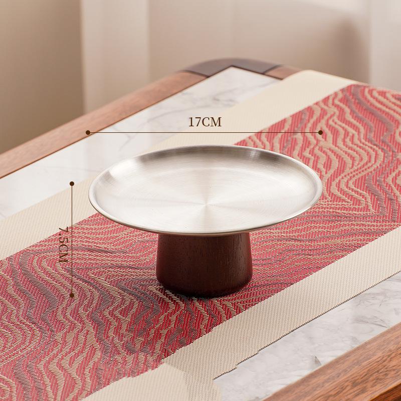 

Высокая тарелка для фруктов из нержавеющей стали в скандинавском стиле 17*7.5cm серебряный