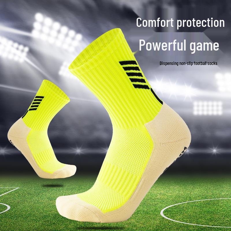 Autumn/Winter Mid-Tube Non-Slip Professional Football Socks with Sweat-Absorbent Towel Bottom