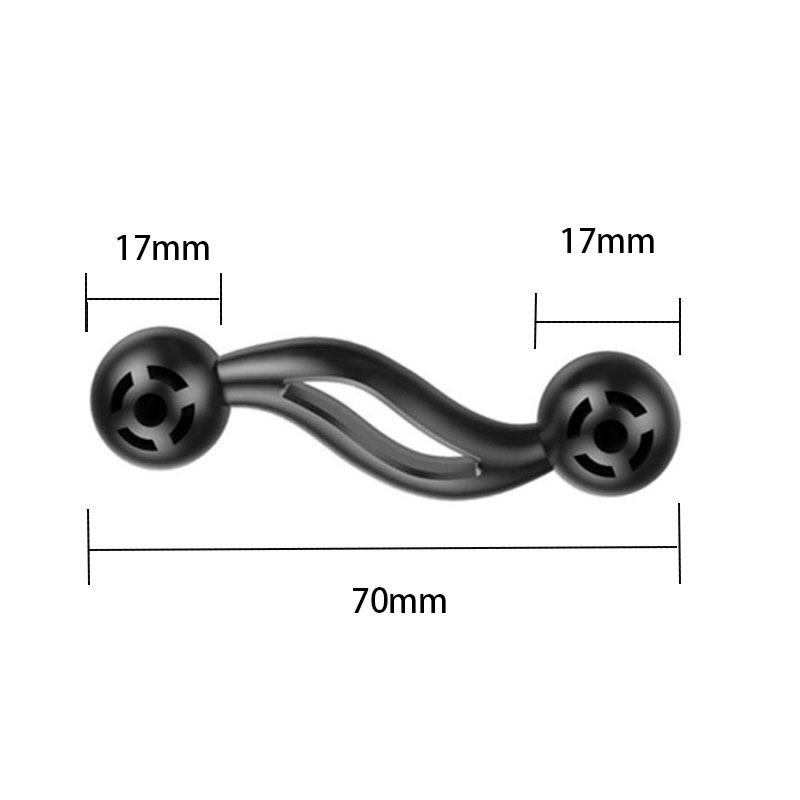 17mm Dual Ball Head Phone Holder Extension Rod Adapter