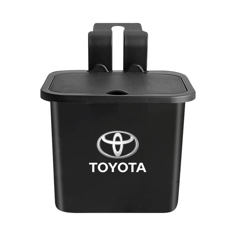1Pcs Car Hanging Trash Bin Seat Back Storage Box Phone Holder Hook For Toyota GR Sport Gazoo Racing Yaris 86 Corolla Hilux Supra