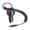 77W Bluetooth-compatible 5.4 FM Transmitter Car Adapter 65W+12W Fast Charging Car Adapter Call Sound LED Display